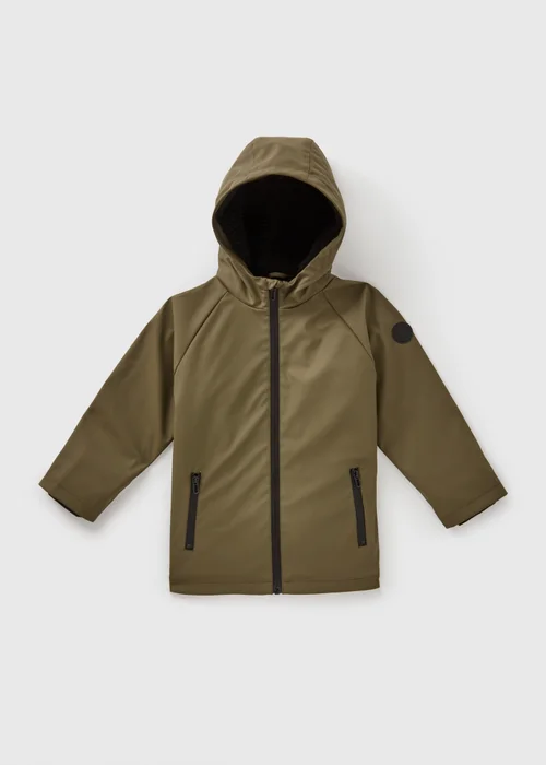 Boys Green PU Raincoat (1-7yrs) - 1-1.5 Yrs Image 1