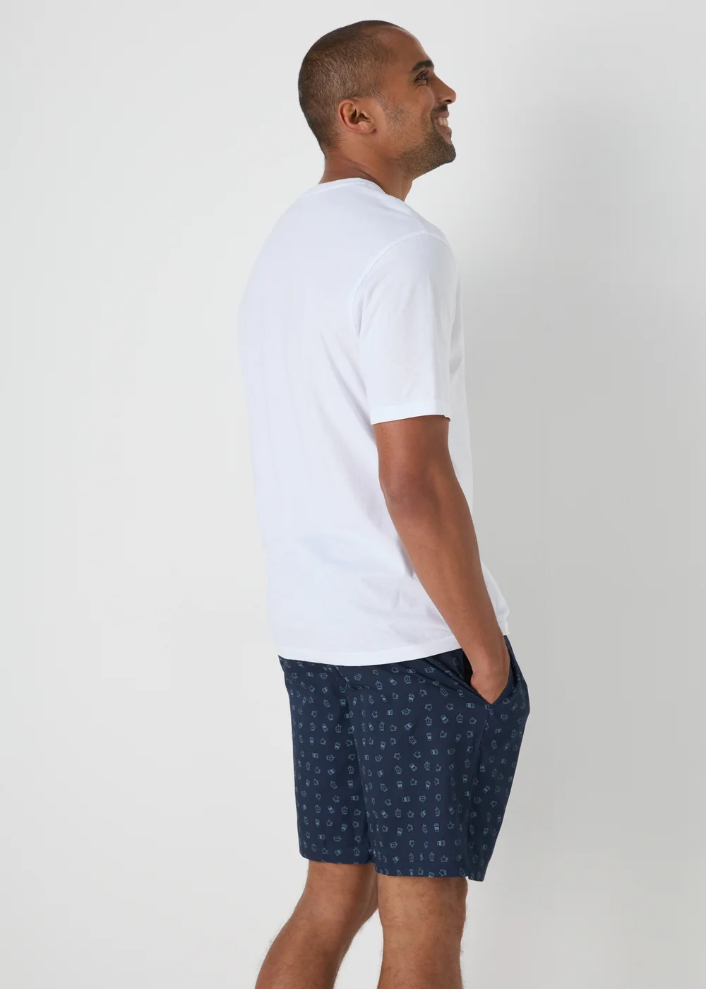 2 Pack Multicolour Patterned Pyjama Shorts - Small Image 2