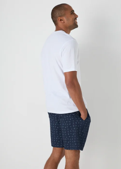 2 Pack Multicolour Patterned Pyjama Shorts - Small Image 2
