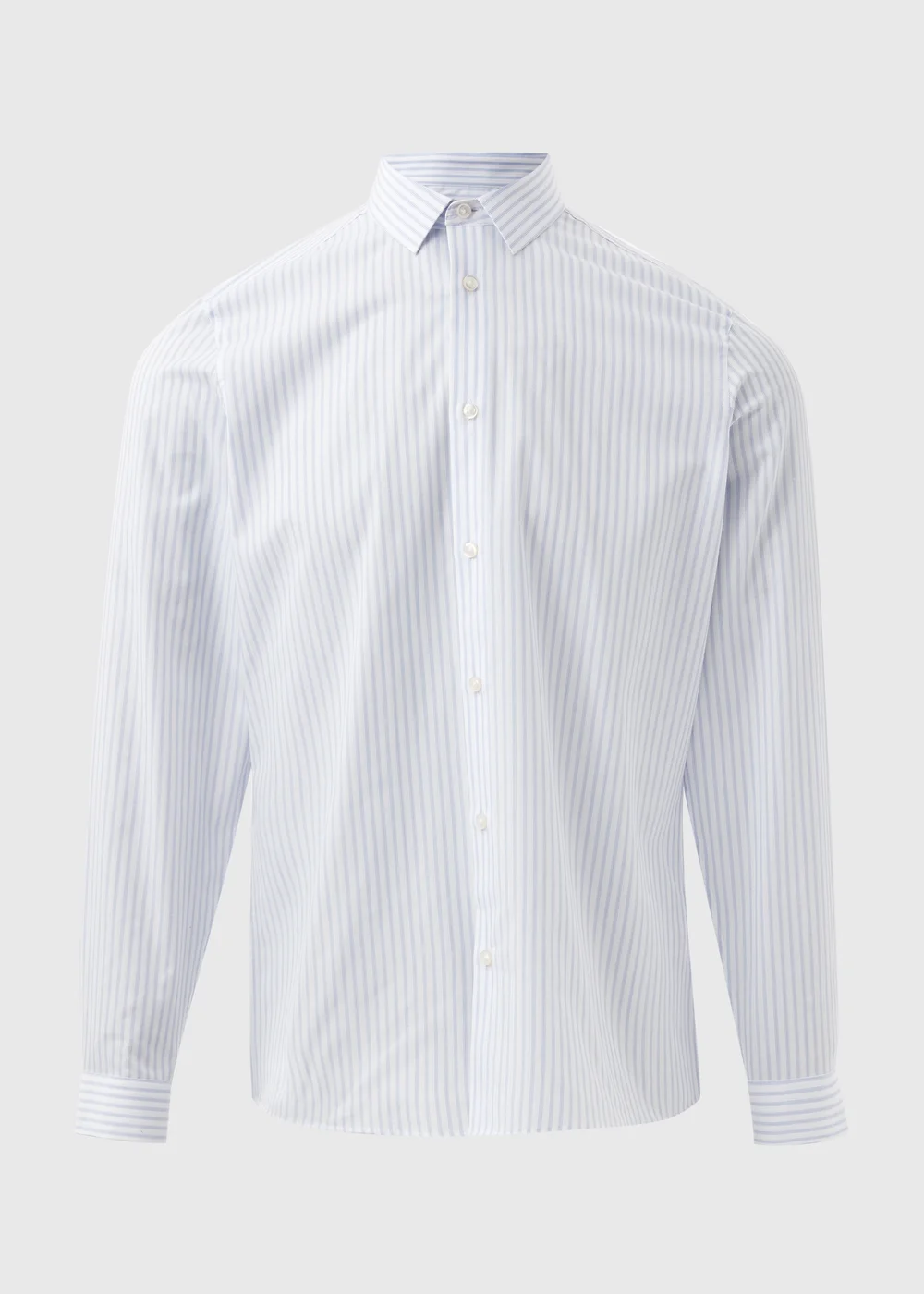 Taylor & Wright Blue Stripe Slim Fit Shirt - 2XL Image 5