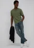 Khaki Grandad T-Shirt - S Image 4