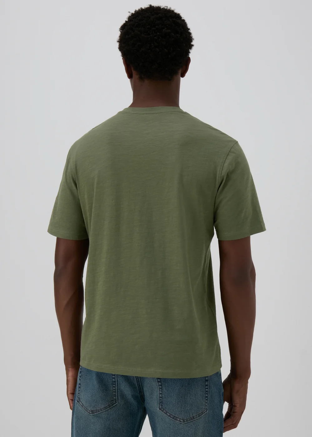 Khaki Grandad T-Shirt - S Image 2