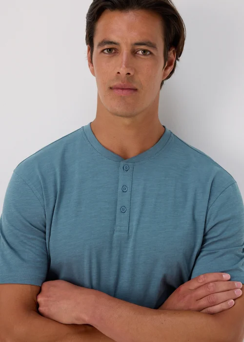 Teal Grandad T-Shirt - S Image 3
