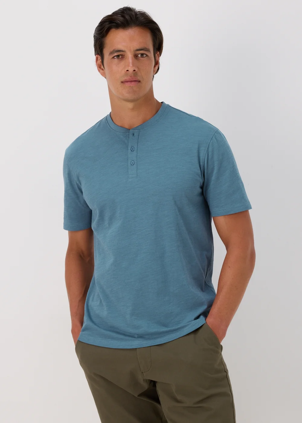 Teal Grandad T-Shirt - S Image 1