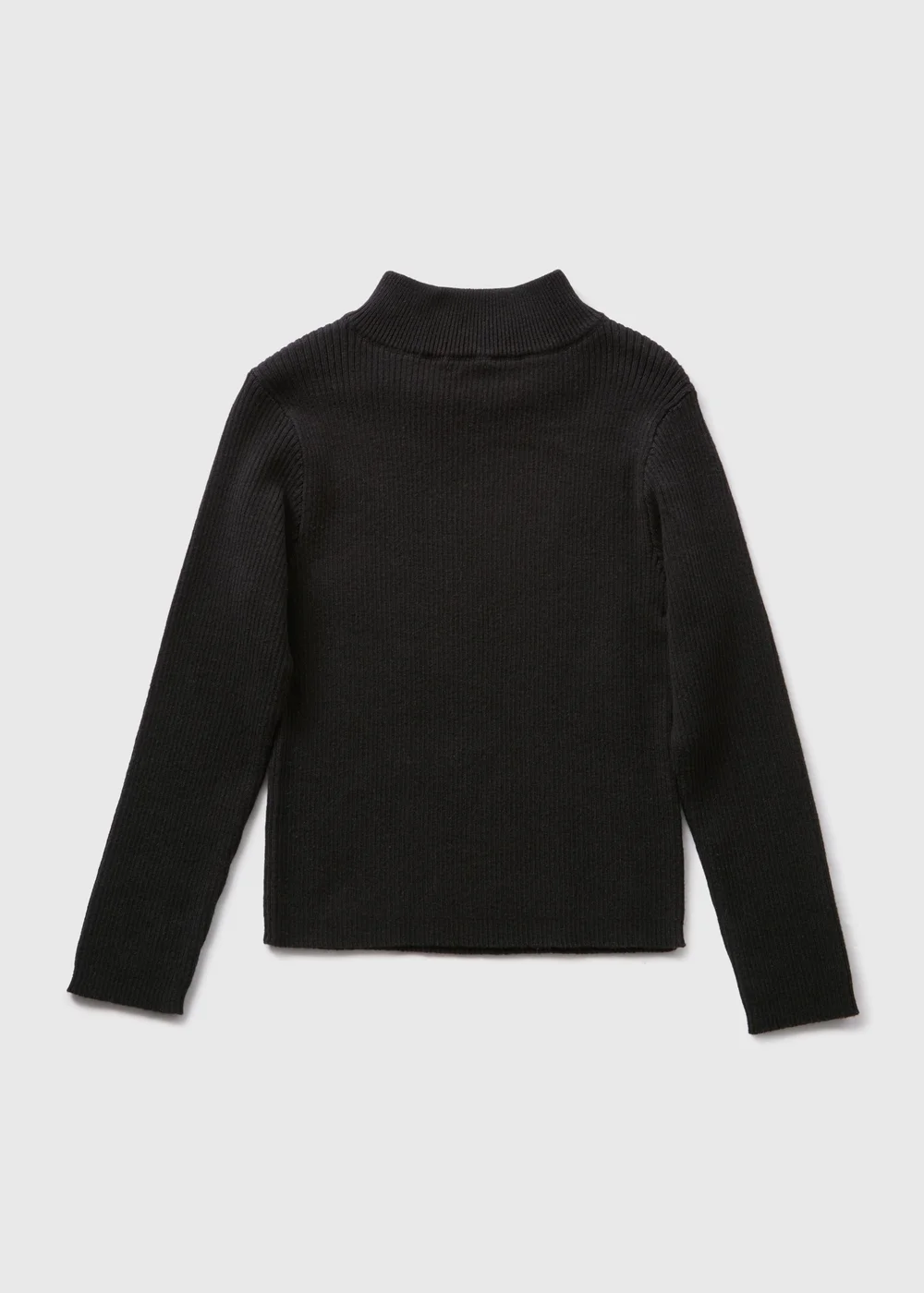 Girls Black Roll Neck Jumper (7-15yrs) - 7 Yrs Image 1