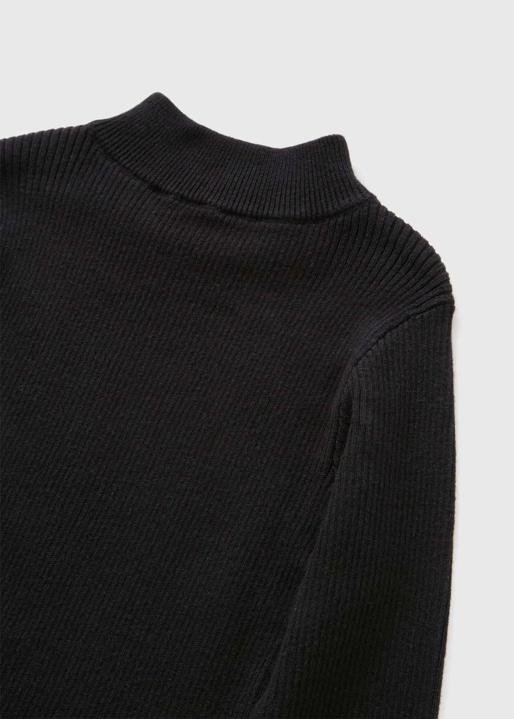 Girls Black Roll Neck Jumper (7-15yrs) - 7 Yrs Image 2