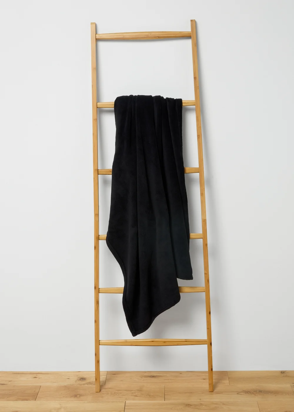 Plain Black Throw Image 1