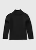 Girls Black Knit Roll Neck Jumper (1-7yrs) - 1-1.5 Yrs Image 1