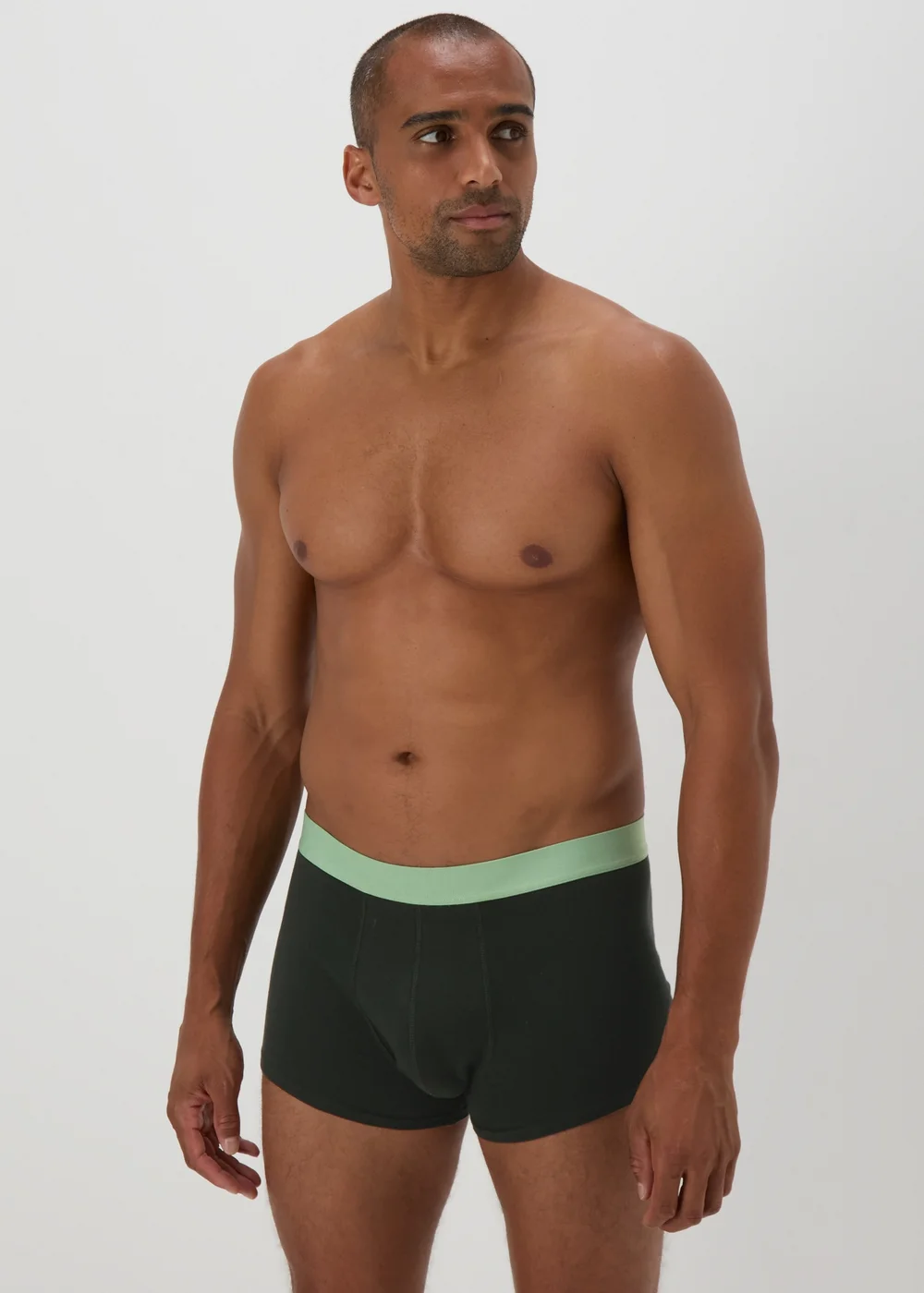 5 Pack Black Bright Waistband Hipsters - XS Image 2