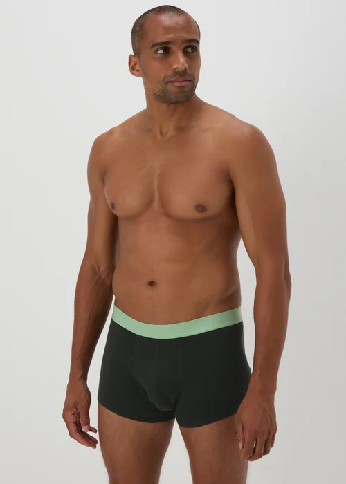 5 Pack Black Bright Waistband Hipsters - XS Image 2