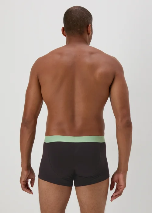 5 Pack Black Bright Waistband Hipsters - XS Image 3