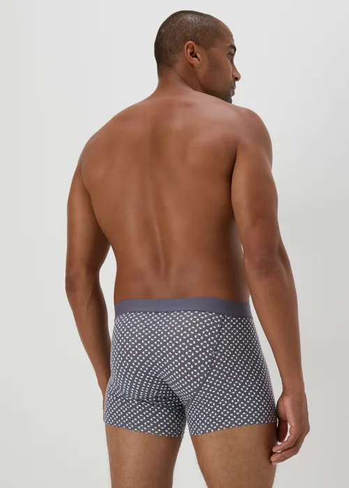 3 Pack Blue Keyhole Geo Boxers - XS Image 3