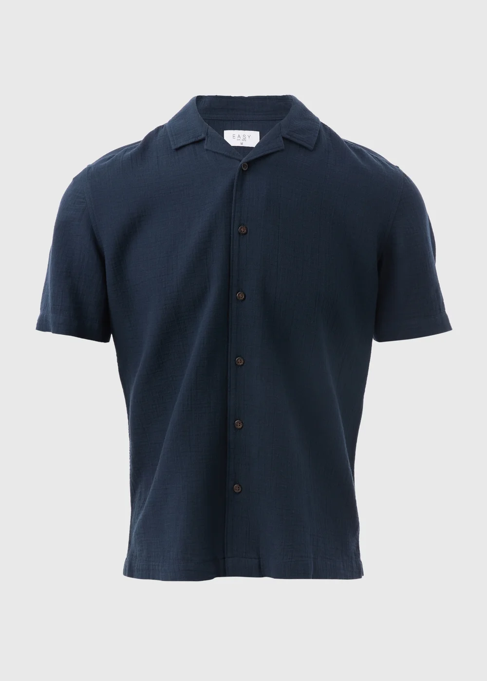 Navy Double Cloth Shirt - S Image 5
