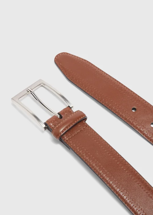 Tan PU Brogue Belt - S Image 2