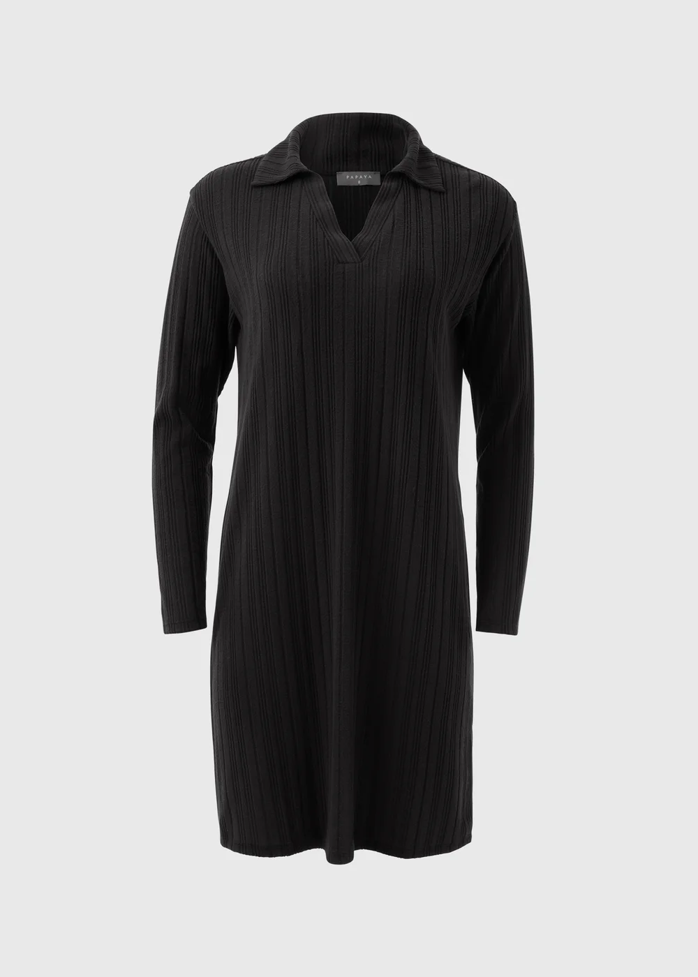 Black Ribbed Mini Dress - 8 Image 5