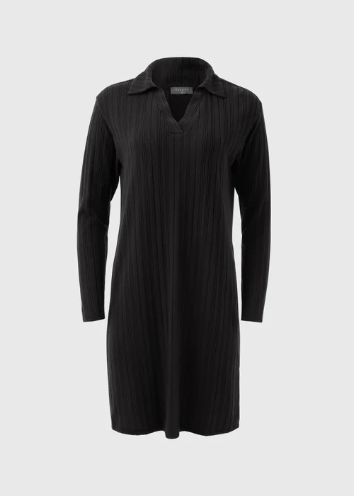 Black Ribbed Mini Dress - 8 Image 5