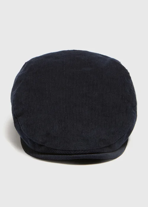 Navy Needlecord Flat Cap - S/M Image 1