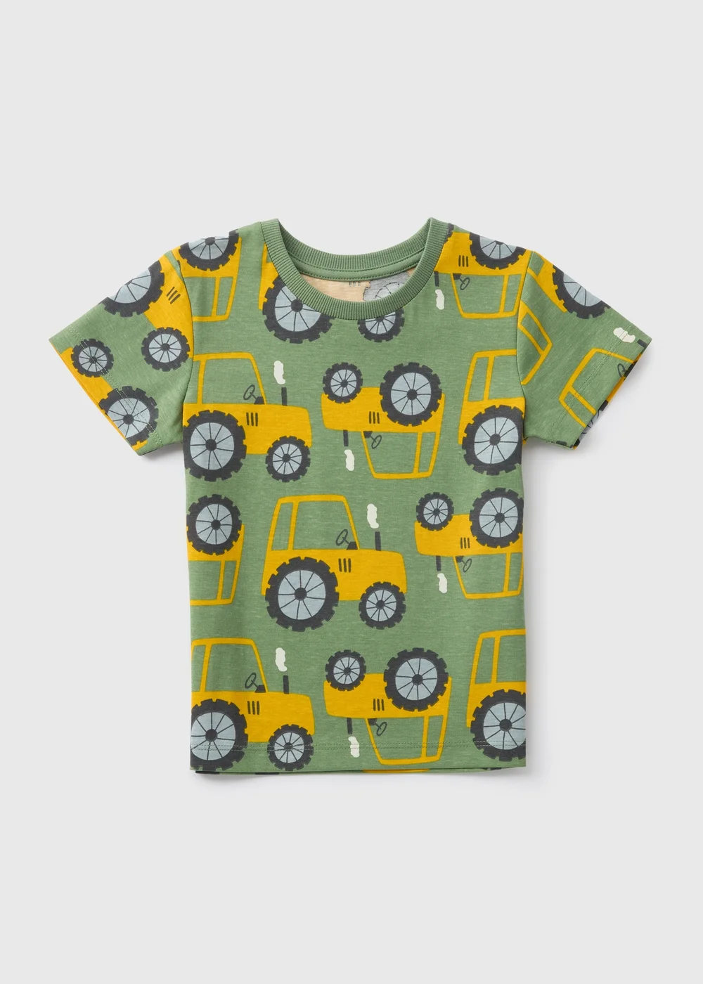 Boys Green Tractor Print T-Shirt (1-7yrs) - 1-1.5 Yrs Image 1