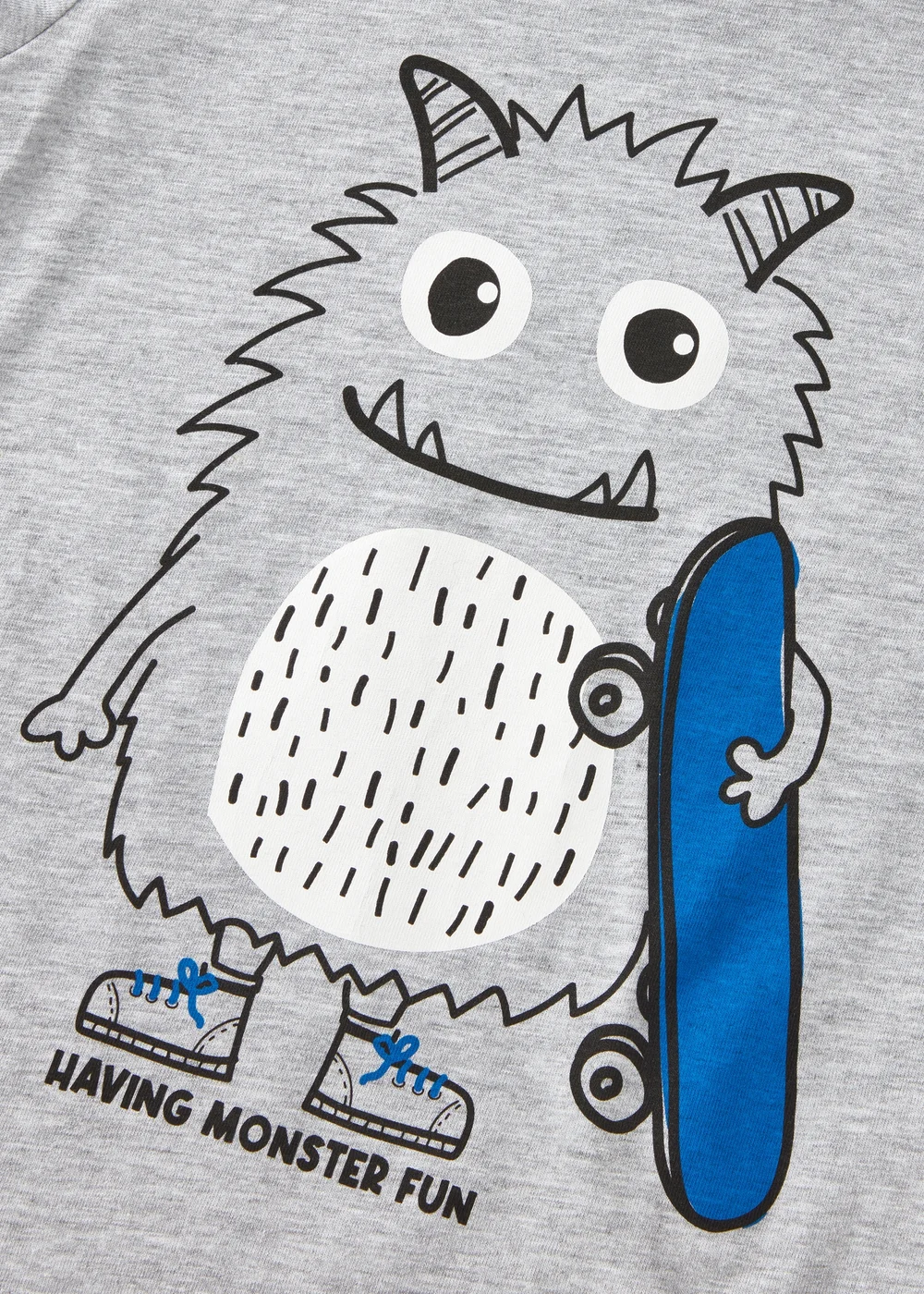 Boys Grey Monster T-Shirt (1-7yrs) - 1 to 1 half years Image 2
