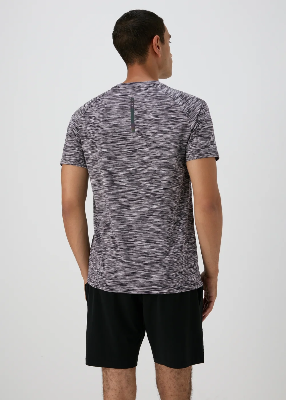 Souluxe Grey Space Dye T-Shirt - S Image 2