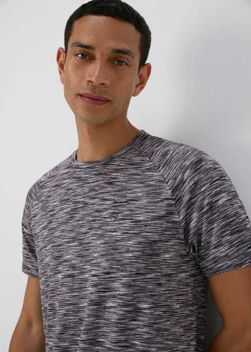 Souluxe Grey Space Dye T-Shirt - S Image 3
