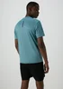 Souluxe Teal Geometric T-Shirt - S Image 2