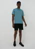 Souluxe Teal Geometric T-Shirt - S Image 4