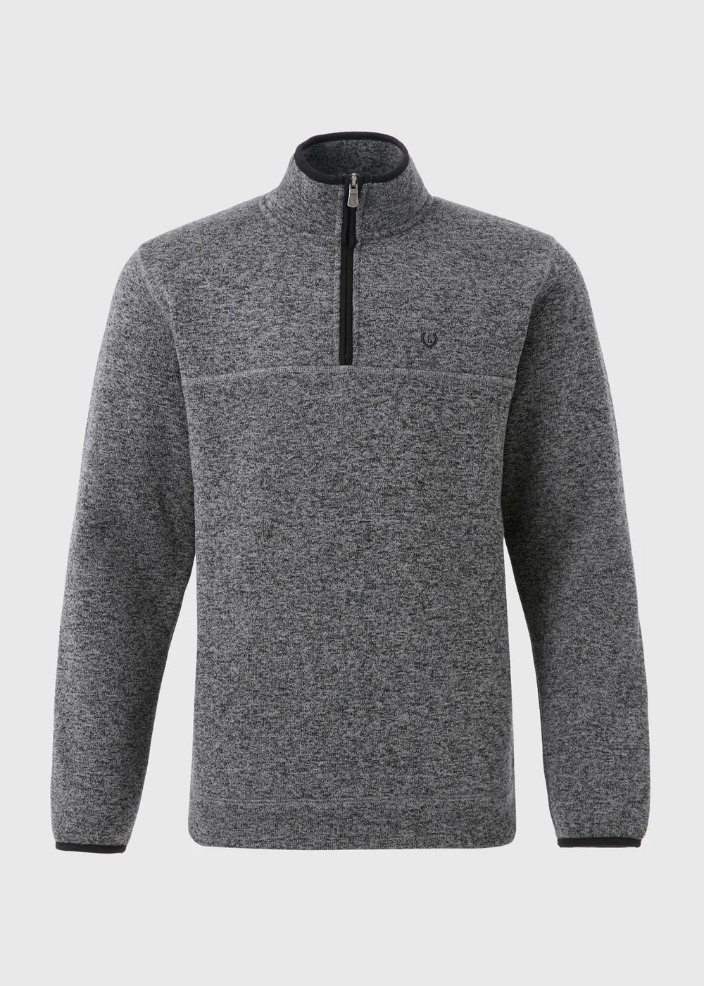 Lincoln Grey 1/4 Zip Fleece - S Image 5