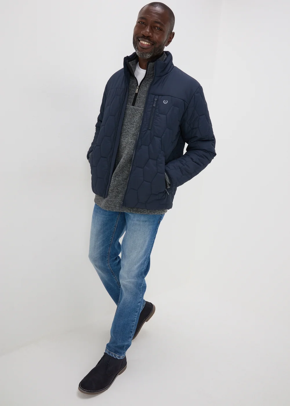 Lincoln Grey 1/4 Zip Fleece - S Image 4