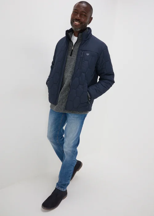 Lincoln Grey 1/4 Zip Fleece - S Image 4