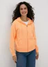 Orange Zip Up Hoodie - Small Image 1