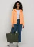Orange Zip Up Hoodie - Small Image 4