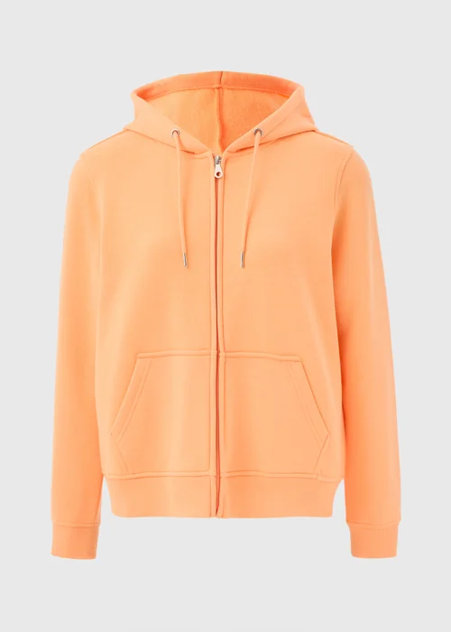 Orange Zip Up Hoodie - Small Image 5