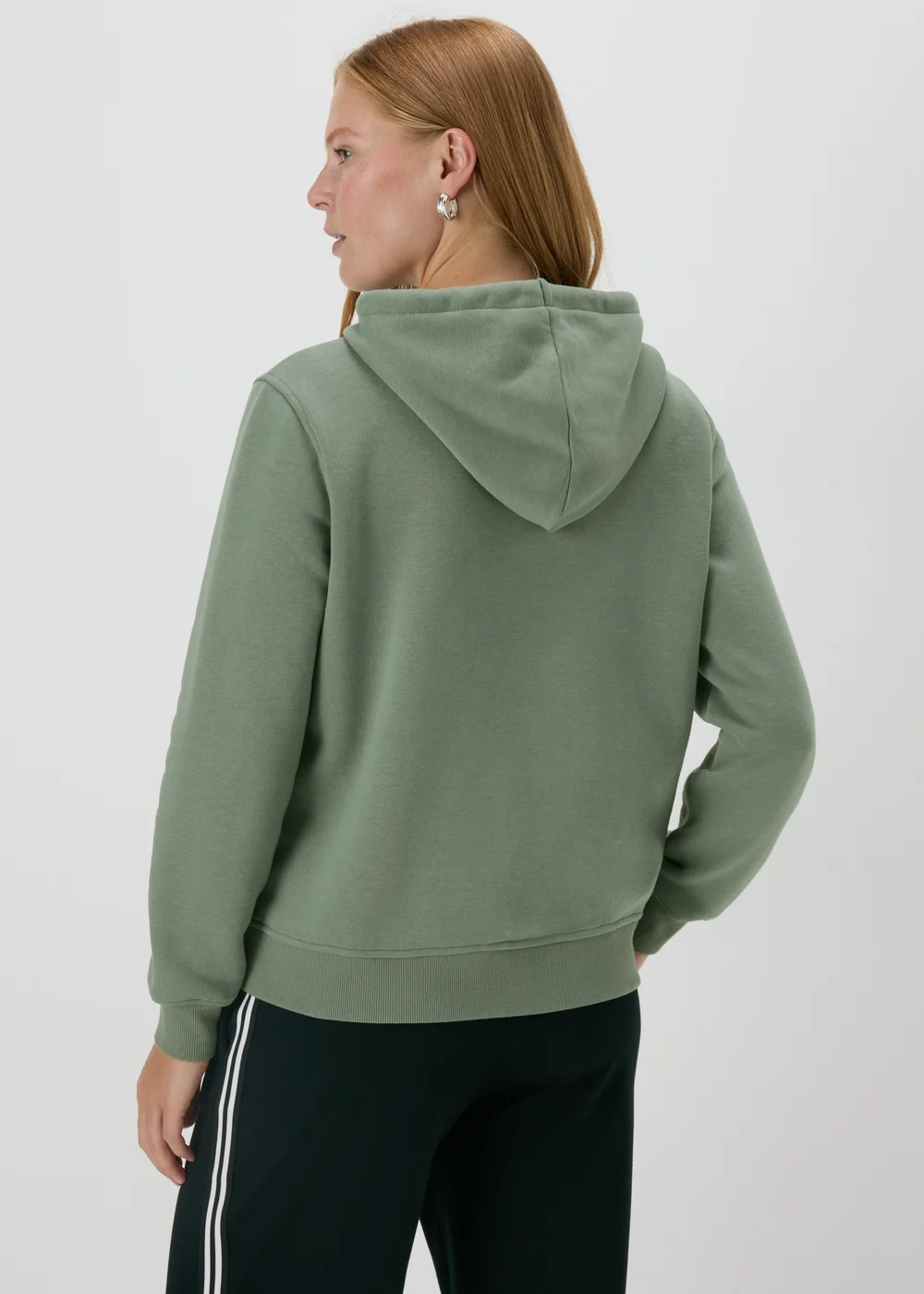 Khaki Zip Up Hoodie - S Image 2
