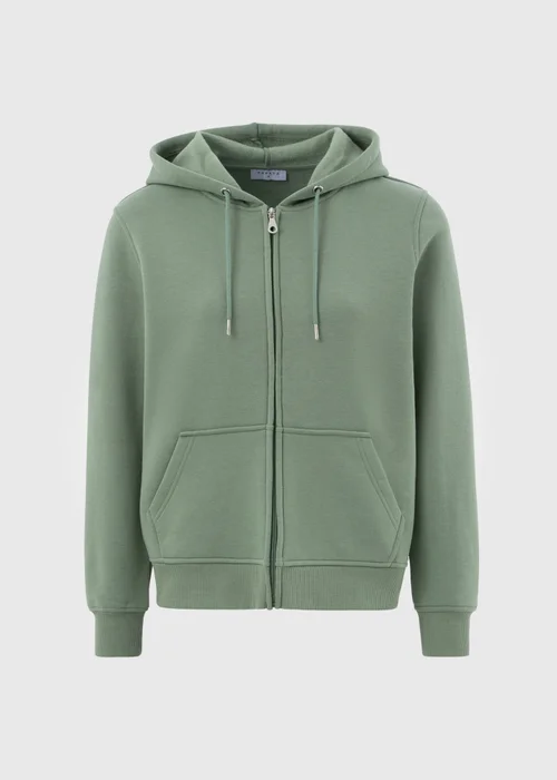 Khaki Zip Up Hoodie - S Image 5