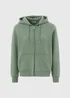 Khaki Zip Up Hoodie - S Image 5