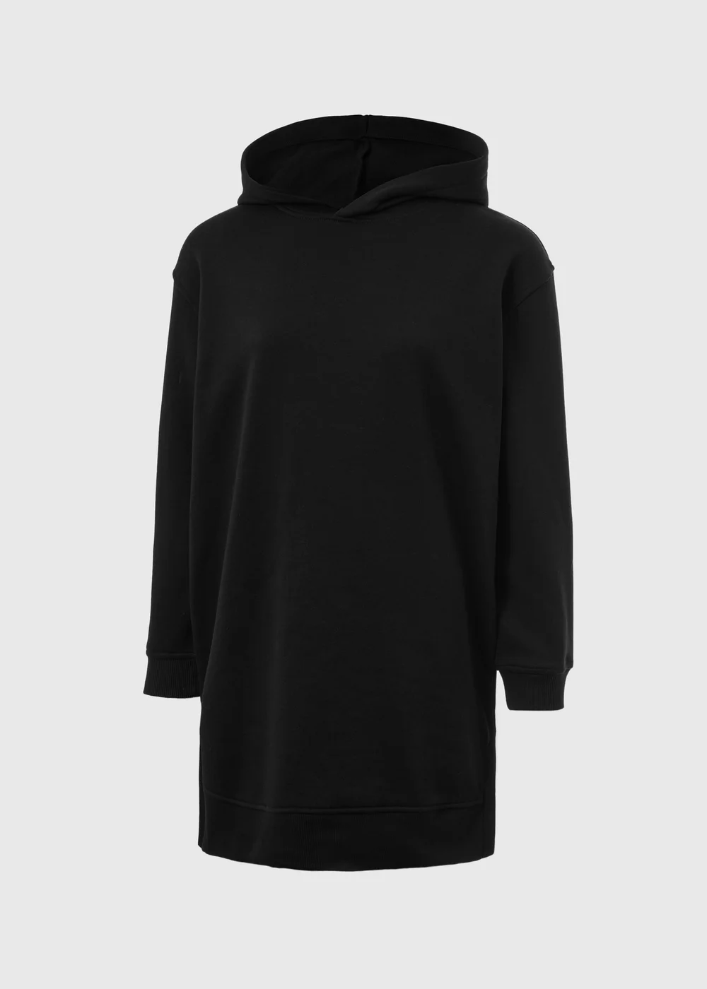 Black Longline Hoodie - S Image 5