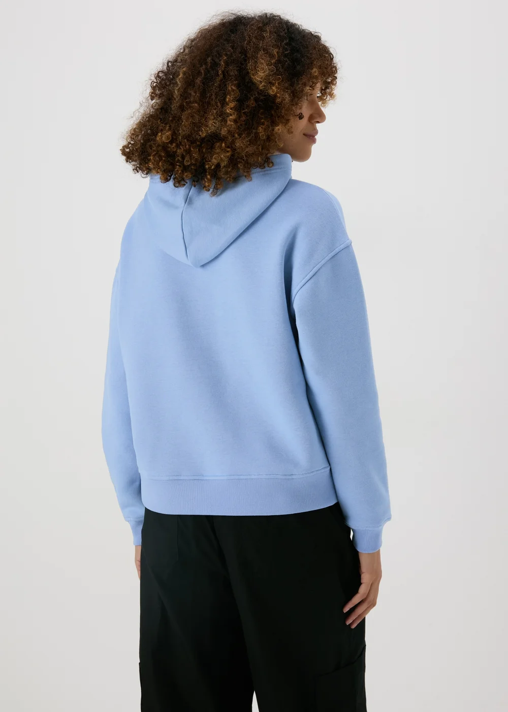 Blue Basic Hoodie - Small Image 2