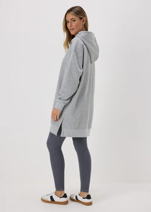 Grey Longline Hoodie - S Image 2