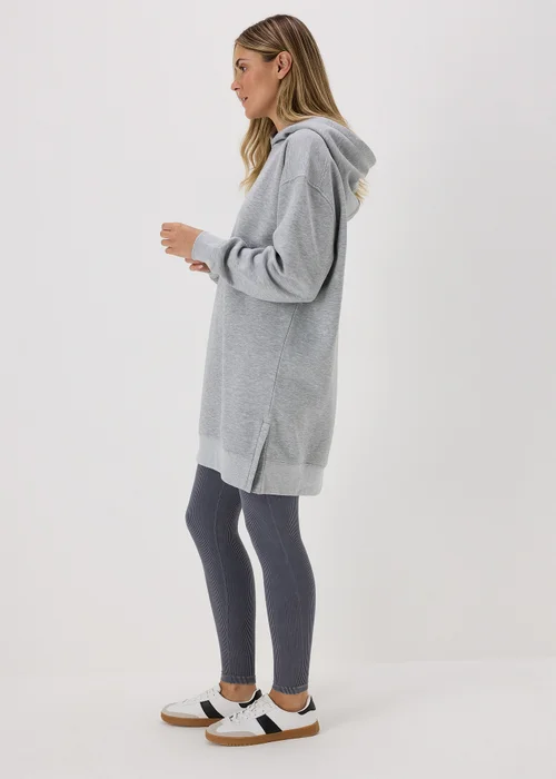Grey Longline Hoodie - S Image 1