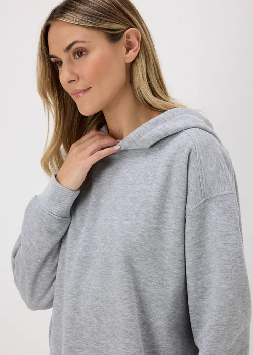 Grey Longline Hoodie - S Image 3