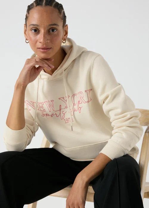 Cream New York Hoodie - S Image 1