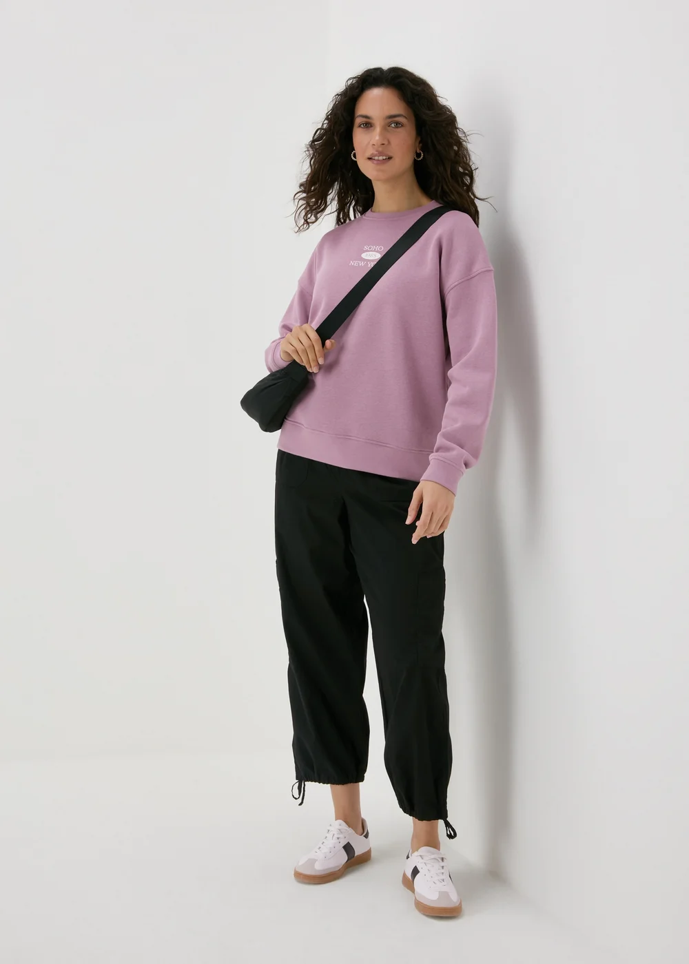 Purple Soho Print Sweatshirt - Small Image 4