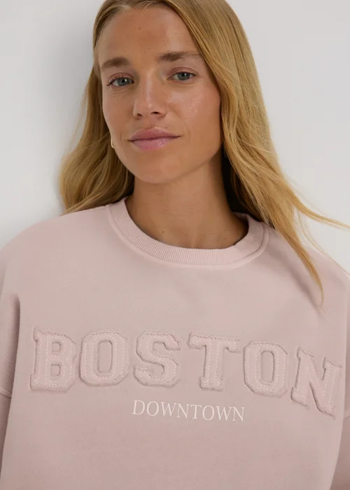 Pink Boston Sweatshirt - S Image 3