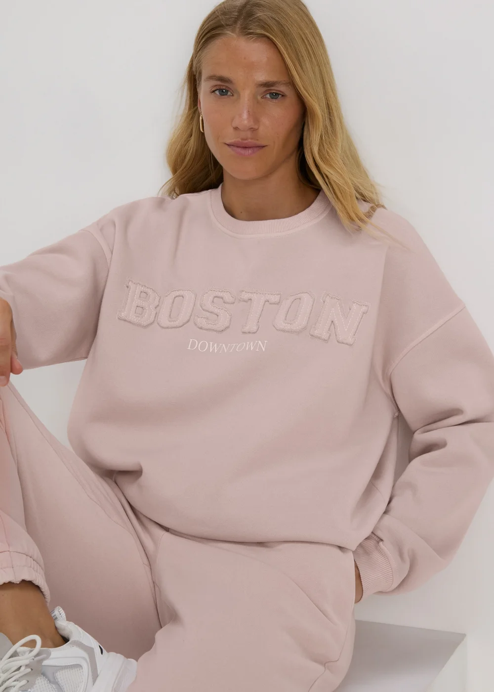 Pink Boston Sweatshirt - S Image 1