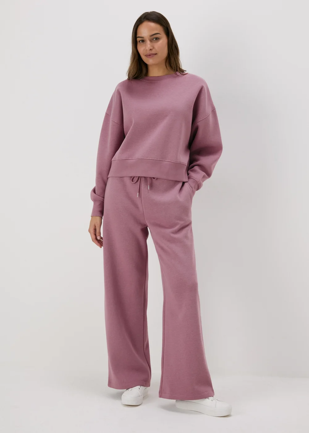 Purple Wide Leg Jogging Bottoms - S Image 1