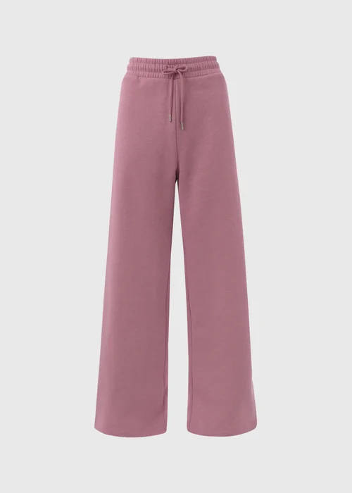 Purple Wide Leg Jogging Bottoms - S Image 5