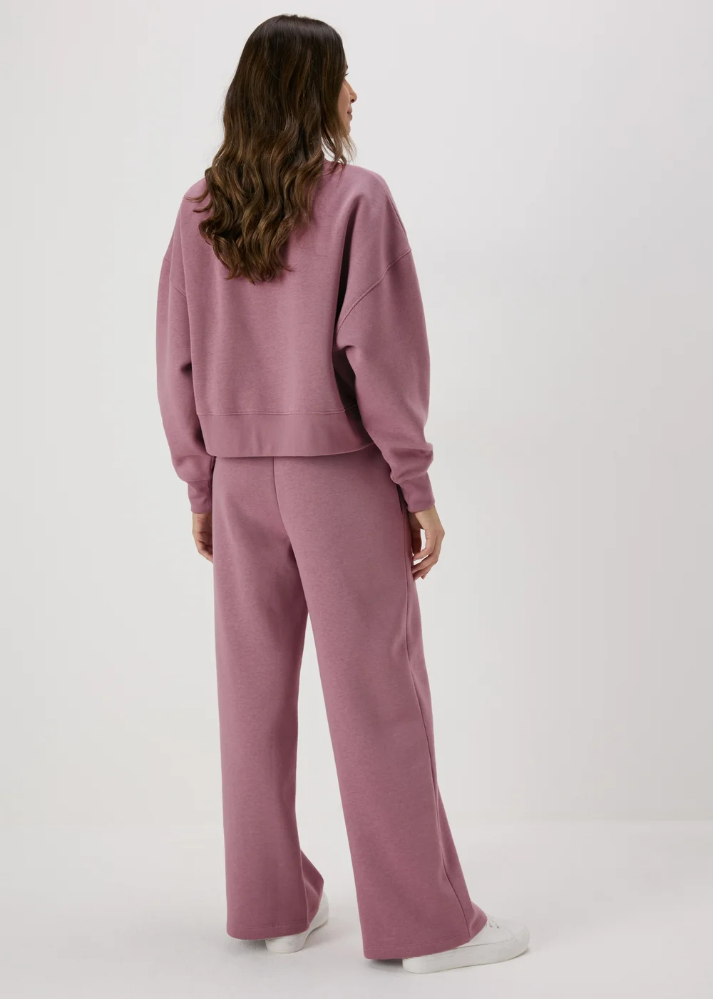 Purple Wide Leg Jogging Bottoms - S Image 2