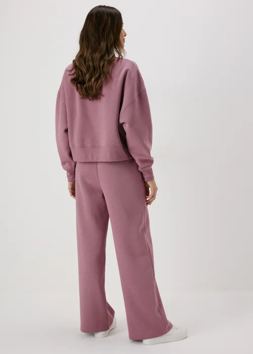 Purple Wide Leg Jogging Bottoms - S Image 2