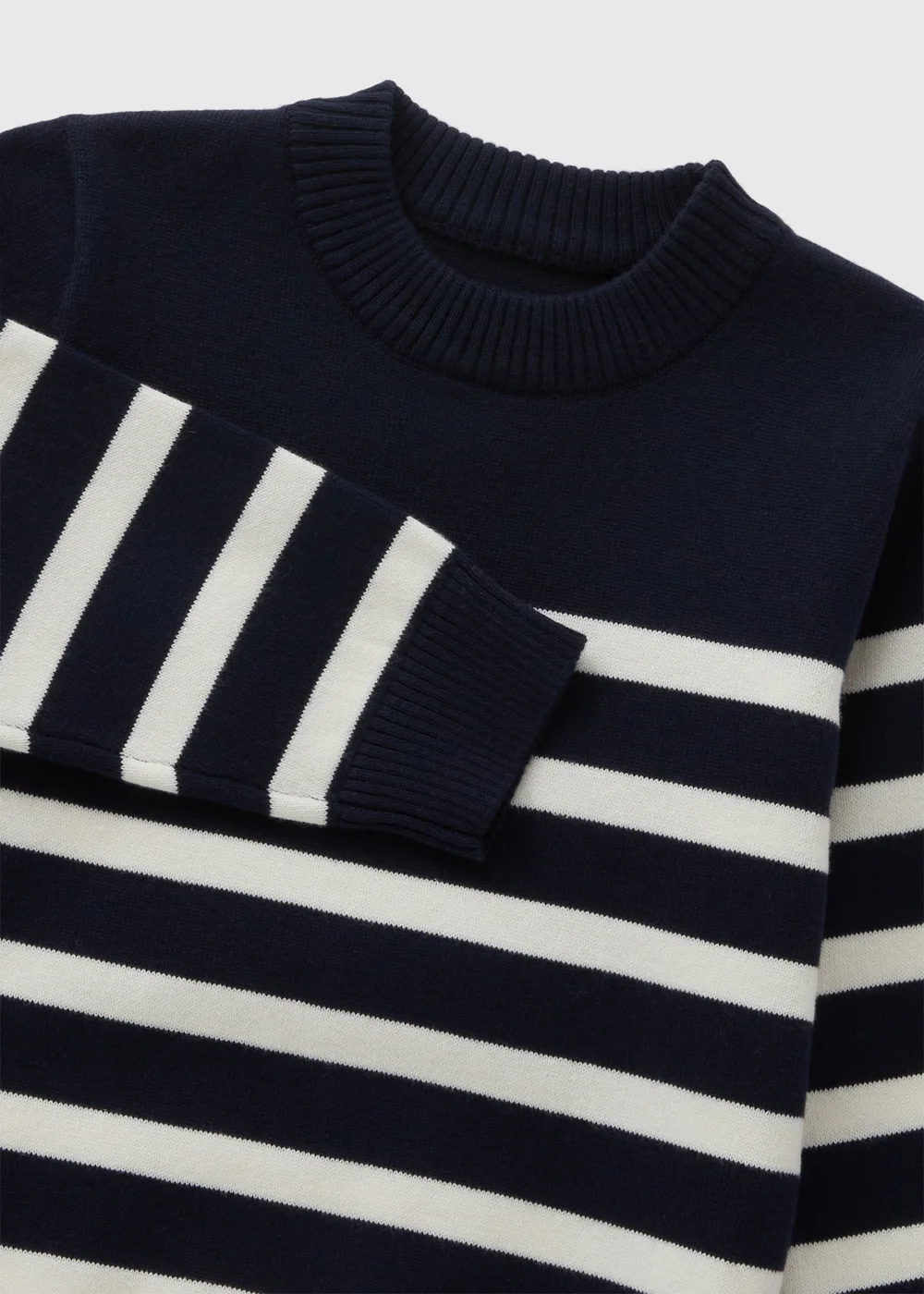 Boys Navy Stripe Knitted Jumper (1-7yrs) - 2-3 Yrs Image 2